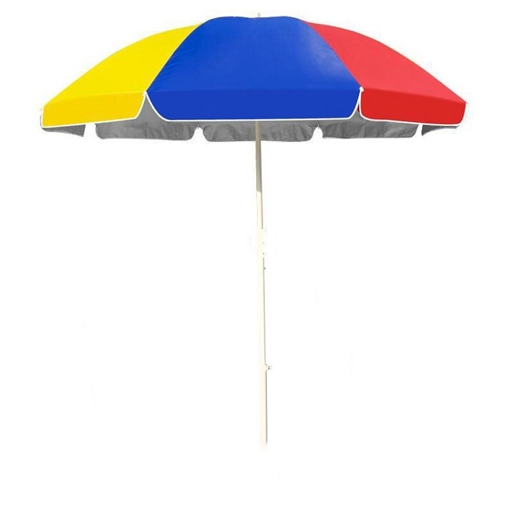 High Quality Advertising Custom Design Outdoor Beach Umbrella With Logo Print Sun Smart Promotional Umbrella For Beach