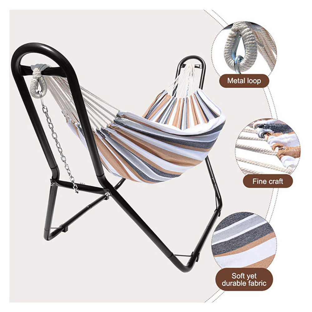 Portable Free Standing Hammock Folding Hammock Chair For Outdoor Picnic Garden Patio