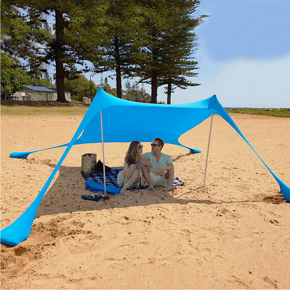 Factory Price Sunshade Pop Up Beach Tent Sun Shade Beach Sun Shelter Canopy tent with Sand Bag