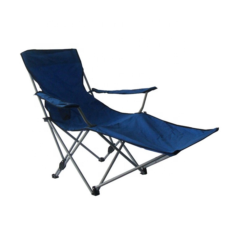 Wholesale Leg Rest Folded Camping Beach Chair Lounger Outdoor with Foot Rest