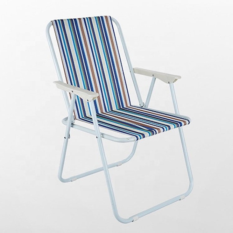 Reclining Portable Lightweight Picnic Boho Striped Beach Chair