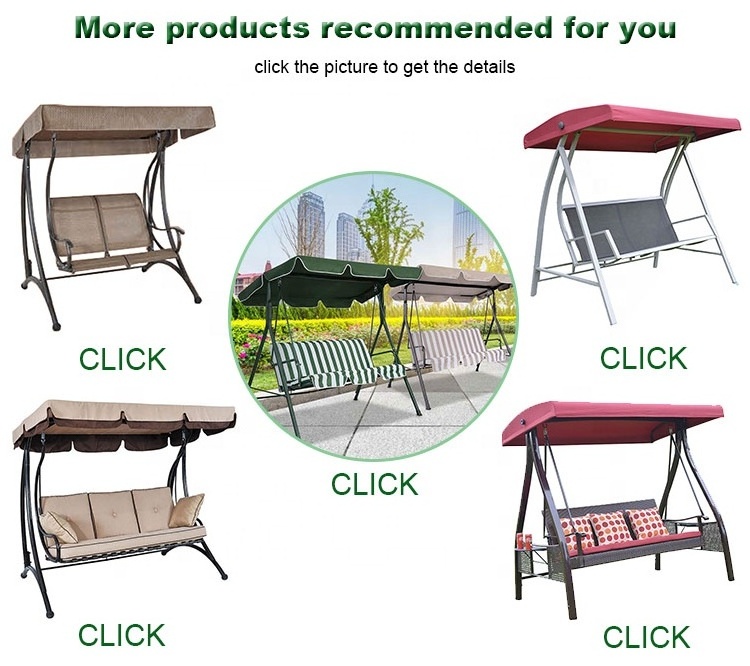 3 Seater Bed Chair Seats Outdoor Furniture Garden Patio Swings Chairs Canopy