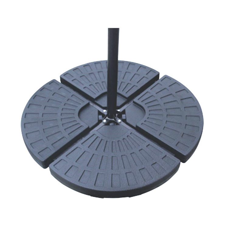 Outdoor Patio Garden Sand Round Cast Stone Beach Plastic Sun Umbrella Base Stand Portable