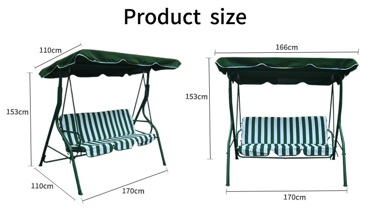 Buy Supplies Balcony 3 Seater Metal Adult Patio Garden Swing Chair Outdoor Furniture With Stand for Sale