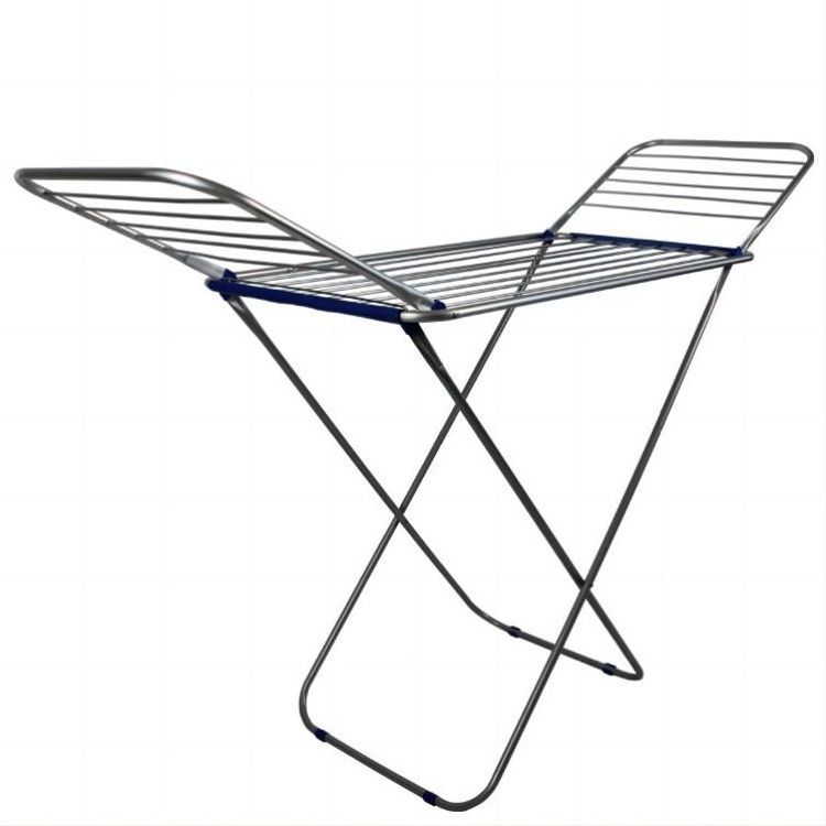 European Popular Metal Laundry Outdoor Foldable Clothes Drying Rack for Camping Hiking Road Trip