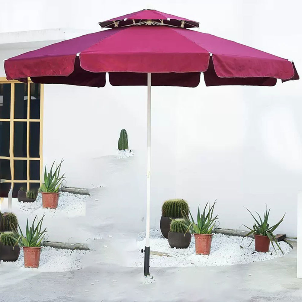 Outdoor Sun Modern Garden Umbrella Black Waterproof Sunscreen Outdoor Sunshade Cantilever Patio Umbrella