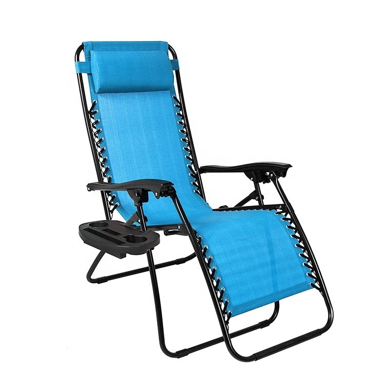 silla reclinable Wholesale Adjustable Lounge Beach Garden Lounger Zero Gravity Recliner Reclining Pool Chair Folding Outdoor