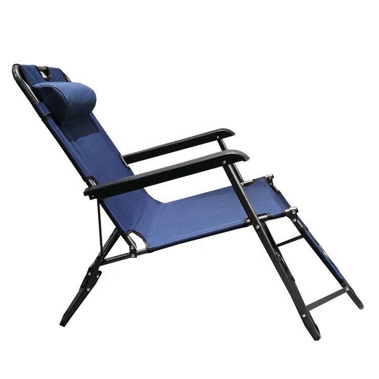 2 Positions Outdoor Metal Pool Chairs Sun Lounger Swimming Folding Chair Sun Lounger Recliner Beach Chairs Bed