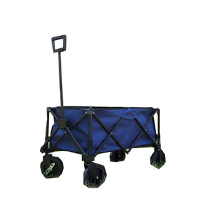 Adjustable Handle Heavy Duty Beach Cart Collapsible Folding Utility Outdoor Garden Trolley Cart Wagon with Wheels