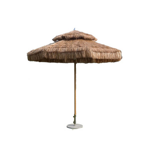 Custom outdoor shade Hawaii straw beach patio garden umbrella