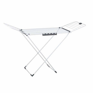 18m Drying Space Steel Tube Clothes Drying Rack Foldable With Sock Clip Outdoor Camping