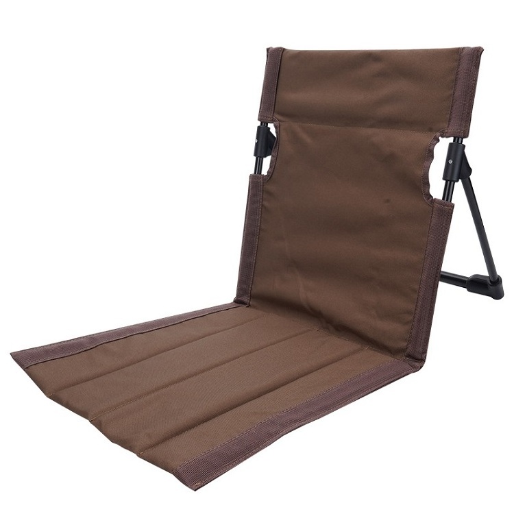 Outdoor Camping Folding Beach Sling Reclining Chair Tourist Sun Lounger Lounge Chair Bed Mat With Backrest