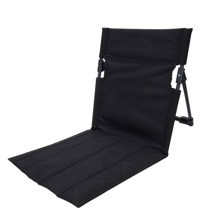 Outdoor Camping Folding Beach Sling Reclining Chair Tourist Sun Lounger Lounge Chair Bed Mat With Backrest