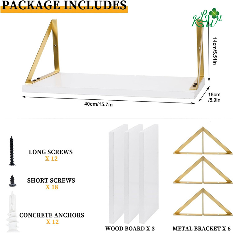 Special Offer Surprise Price White Gold Coat Rack Wall Mount With Shelf