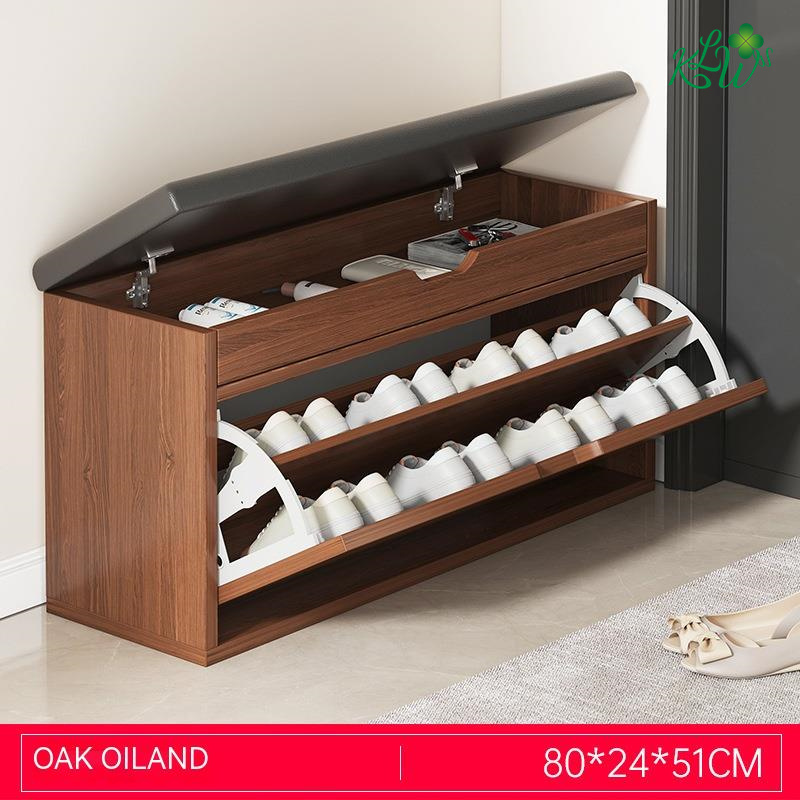 Furniture Quality Durable Wooden Metal Shoe Rack For Living Room