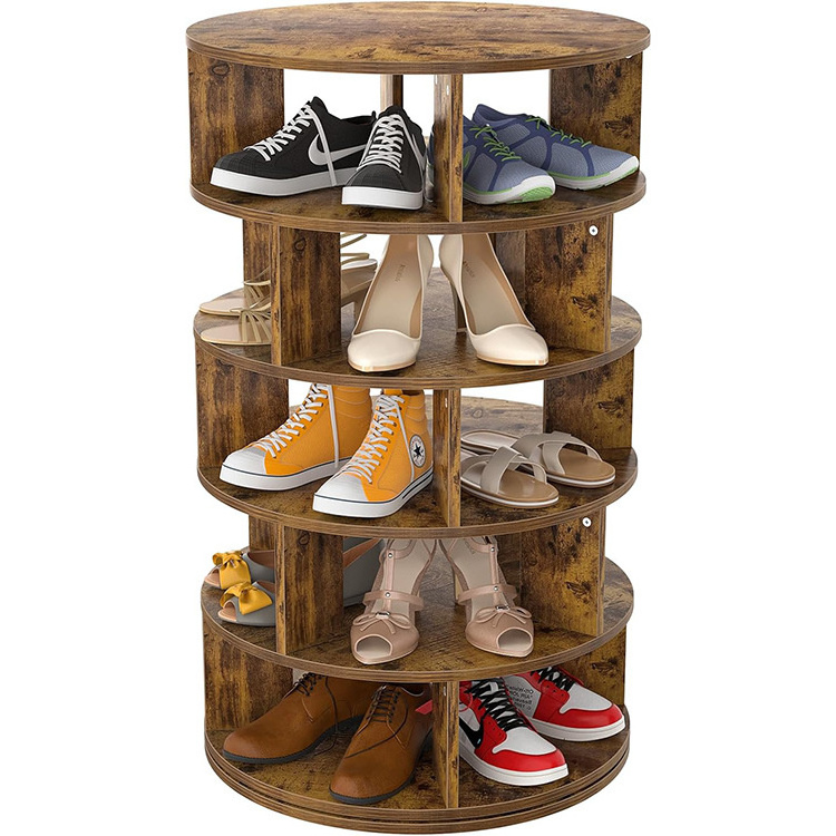 Perfect Flexible Combination Small Spaces Round Shoe Rack