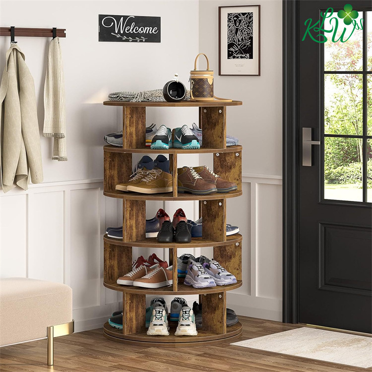 Perfect Flexible Combination Small Spaces Round Shoe Rack