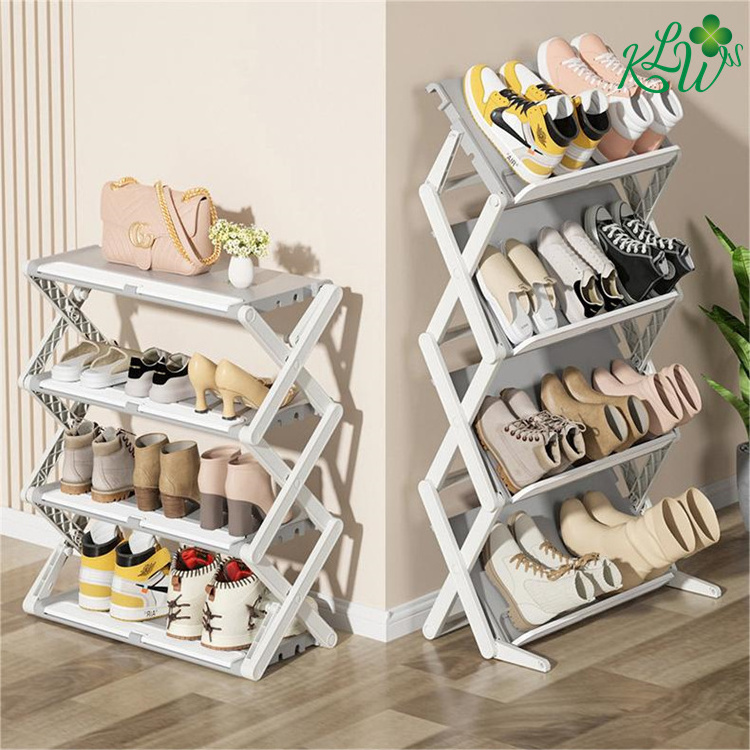 Neat Small Spaces Easy Installation Bearing Shoe Rack Foldable