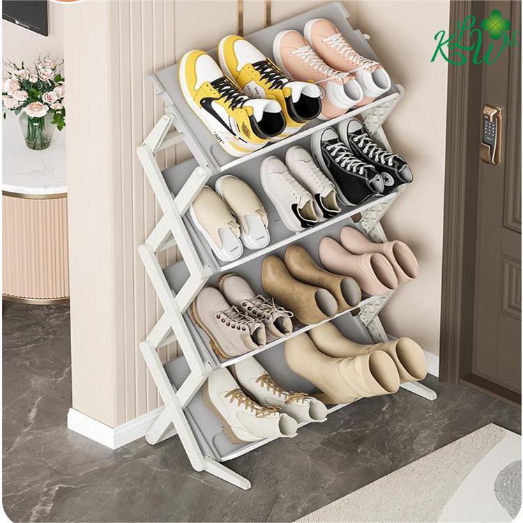 Neat Small Spaces Easy Installation Bearing Shoe Rack Foldable