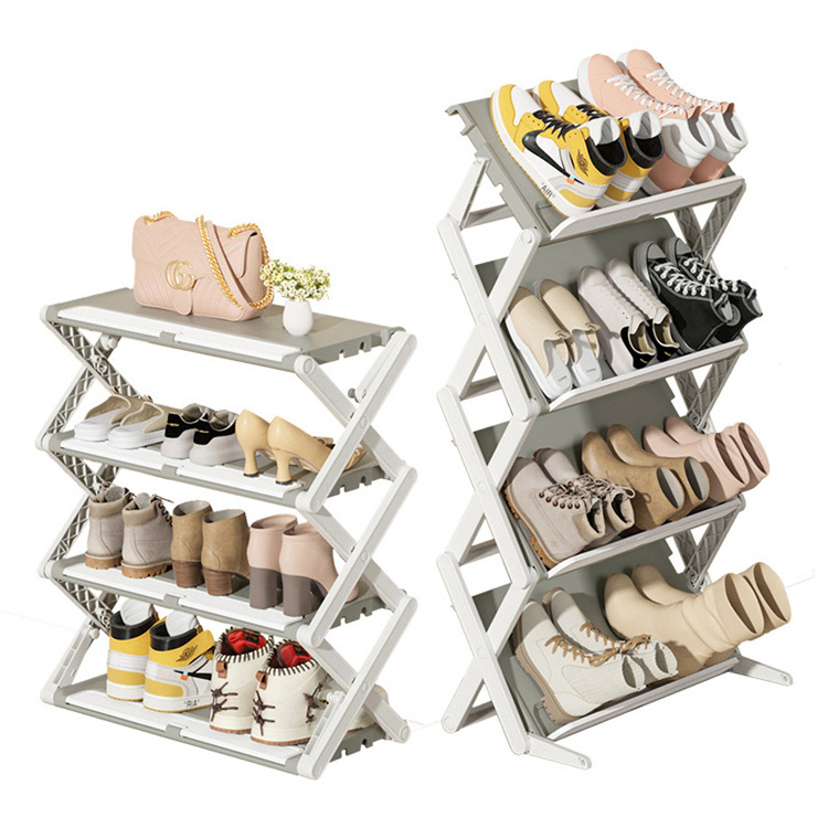 Neat Small Spaces Easy Installation Bearing Shoe Rack Foldable