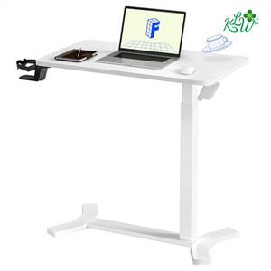 In Stock Limited Used Hospital Bedside Tables With Wheels Pneumatic Mobile Standing Desk Laptop