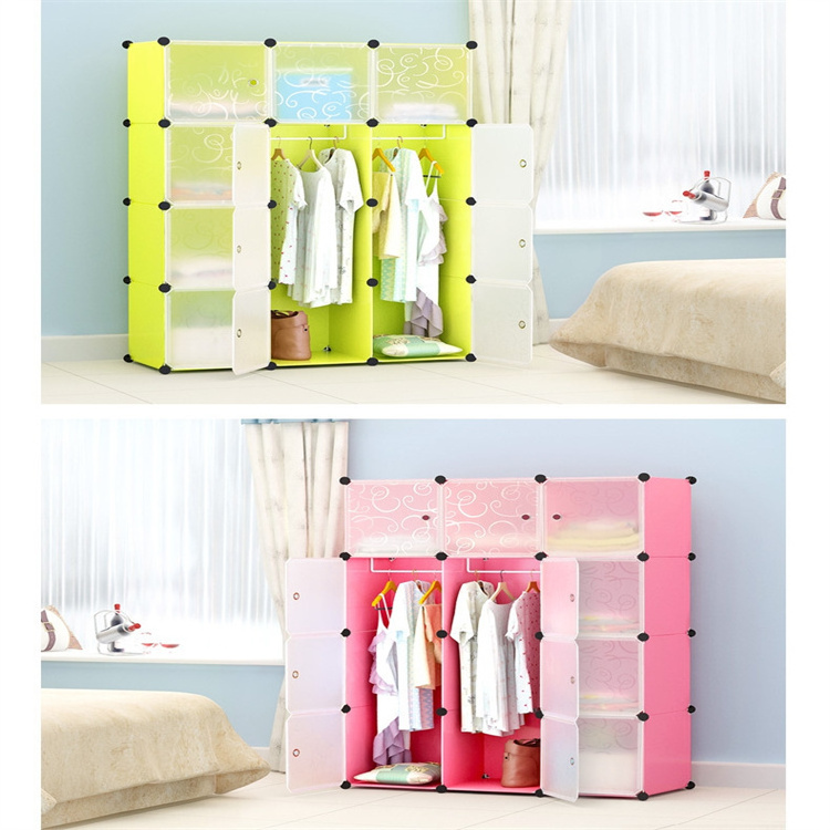 Bedroom Diy Size Cheap Baby Couple Clothes Wardrobes Clothing Storage Closet Storage & Organization Plastic Almirah