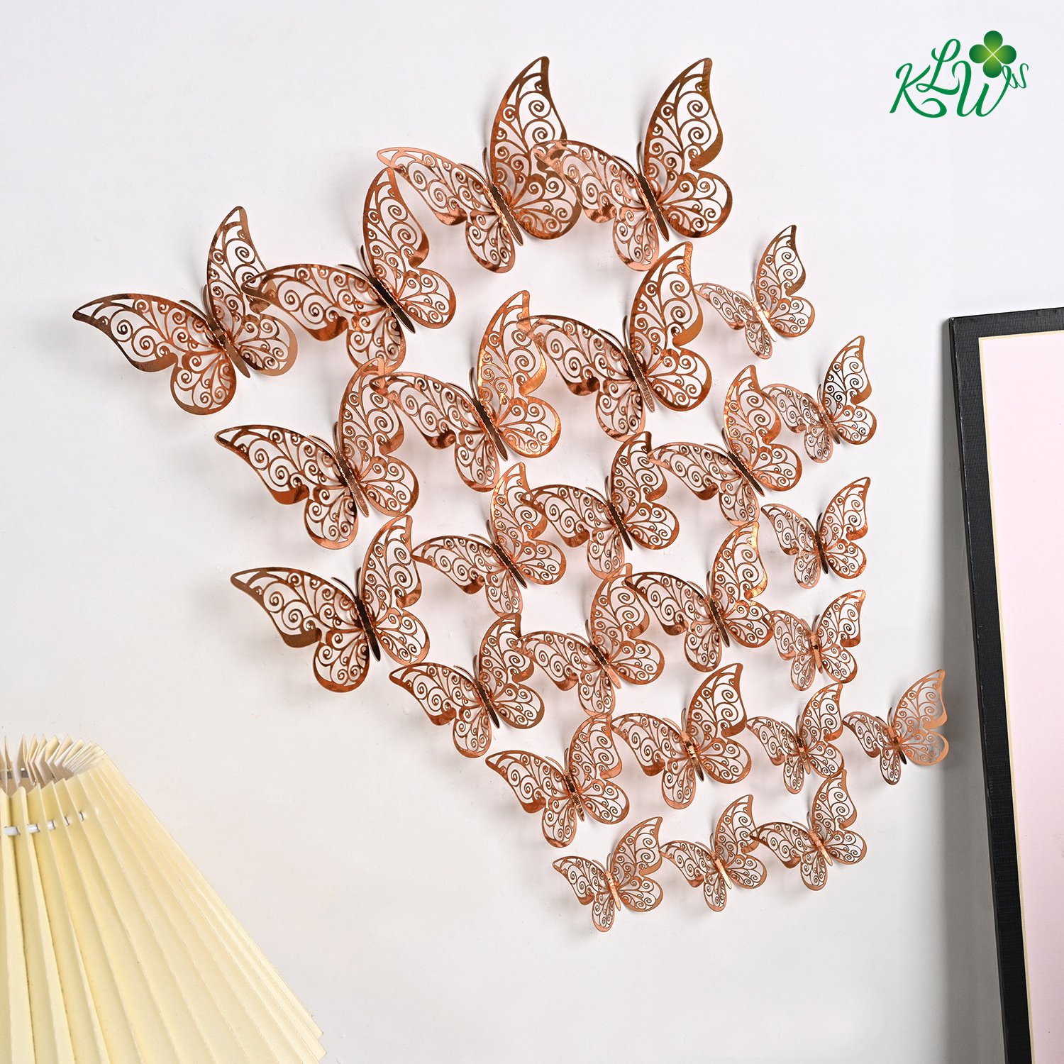 12Pcs/Set Simulation 3D Butterfly Wall Stickers Home Decor Wall Stickers Home Decoration Wall Art Decor