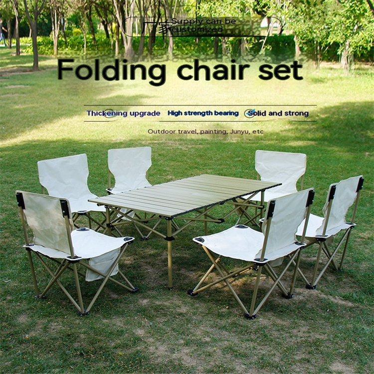 Coffee Outdoor Foldable Beach Adjustable Camping Outdoor Wicker Furniture 4 Chairs And 1 Table