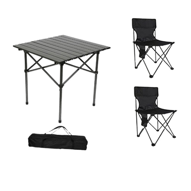 Custom Logo Outdoor Foldable Beach Adjustable Camping Outdoor Simple Table And Chairs Table And Chairs For Outdoors