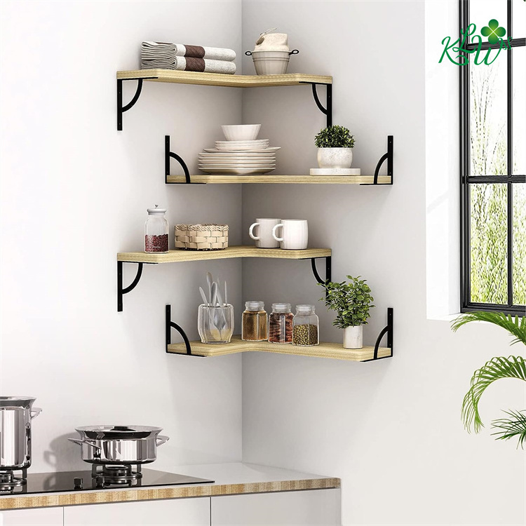 In Stock Limited Wooden Floating Shelves For Wall Corner