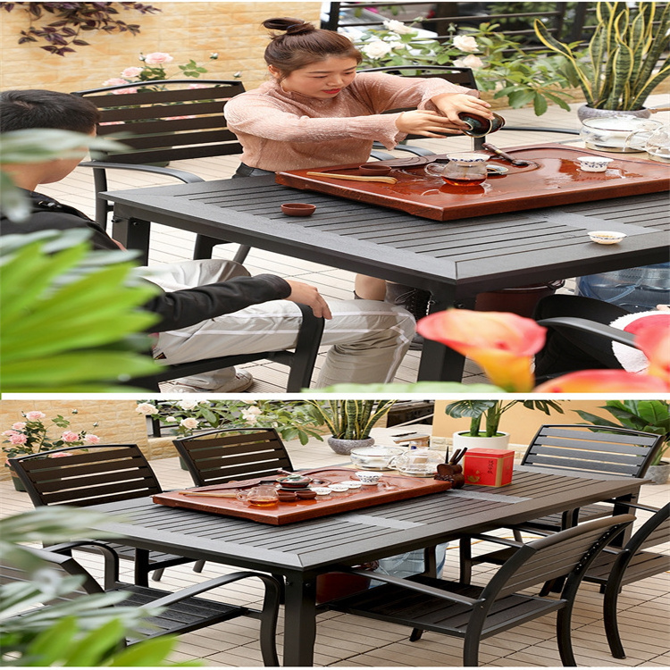 Cafe Restaurant Garden Furniture Teak Set Bistro Dining Bar Outdoor Table And Chairs Outdoor Fire Pit Table And Chairs