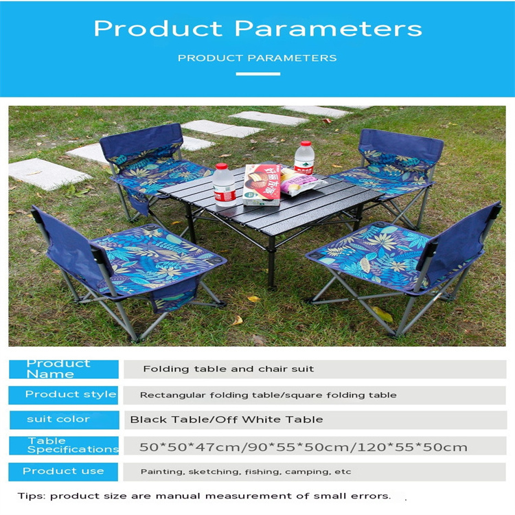 Custom Logo Outdoor Foldable Beach Adjustable Camping Outdoor Simple Table And Chairs Table And Chairs For Outdoors