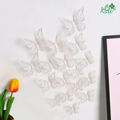 12Pcs/Set Simulation 3D Butterfly Wall Stickers Home Decor Wall Stickers Home Decoration Wall Art Decor