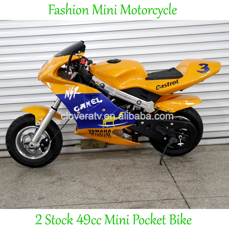 Chinese 2 Stroke 49CC Mini Pocket Bike Kids Motorbike with Shock