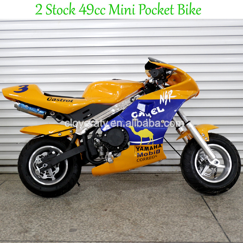 Chinese 2 Stroke 49CC Mini Pocket Bike Kids Motorbike with Shock