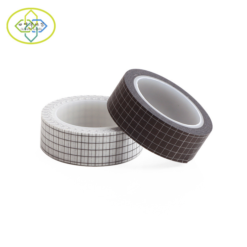 Grid washi tape wholesale journal scrapbook japanese paper tape daily deco masking washi tape