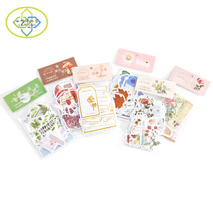 Hot Sale Vintage Scrapbook Stickers Pack DIY Stickers Printed For Journal