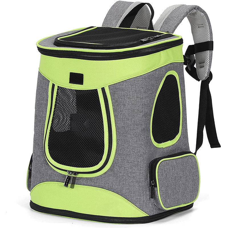 Custom Colors Durable  Nylon Sustainable Cats Carriers Expandable Fit Dog Travel Backpack Carrier Bag for Hiking Cycling