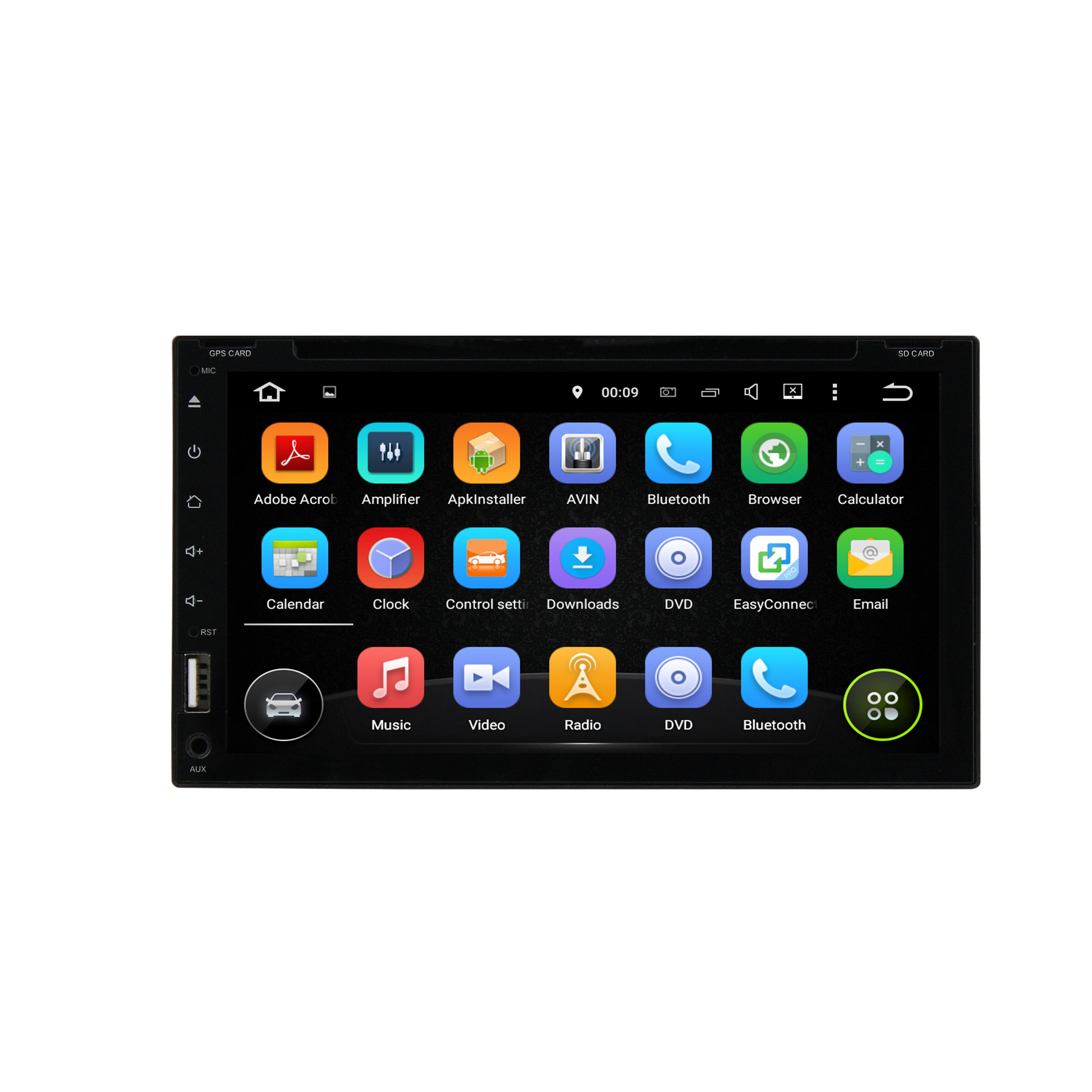 High quality Car Dvd Player For Head Unit 6.95inch Qled 2din Android 10 8core 4+64gb Universal Carplay Video Autoradio