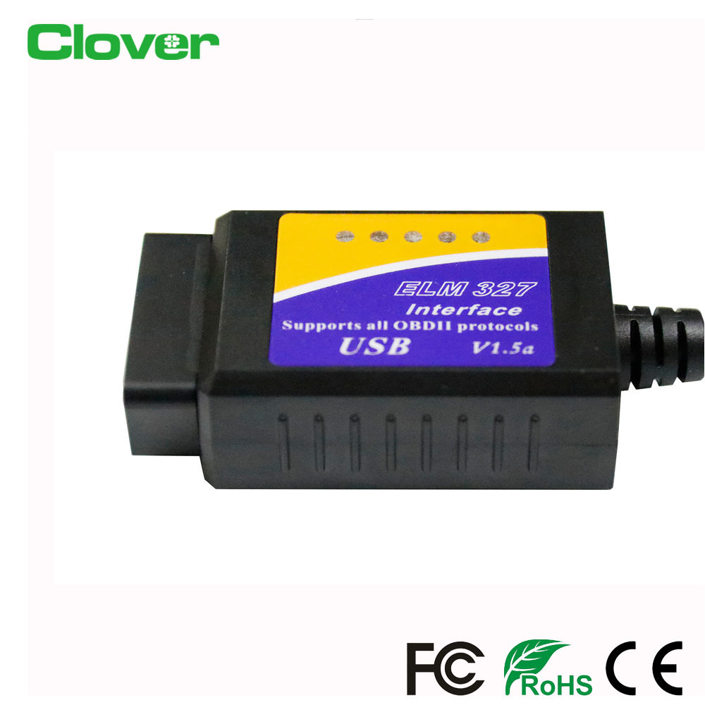 C04HU-1 Top Selling Mini Professional Code Reader Car Elm327 V1.5 Elm327 Software Diagnostic Tools Obd2 16Pin Obd2 To Usb Cable