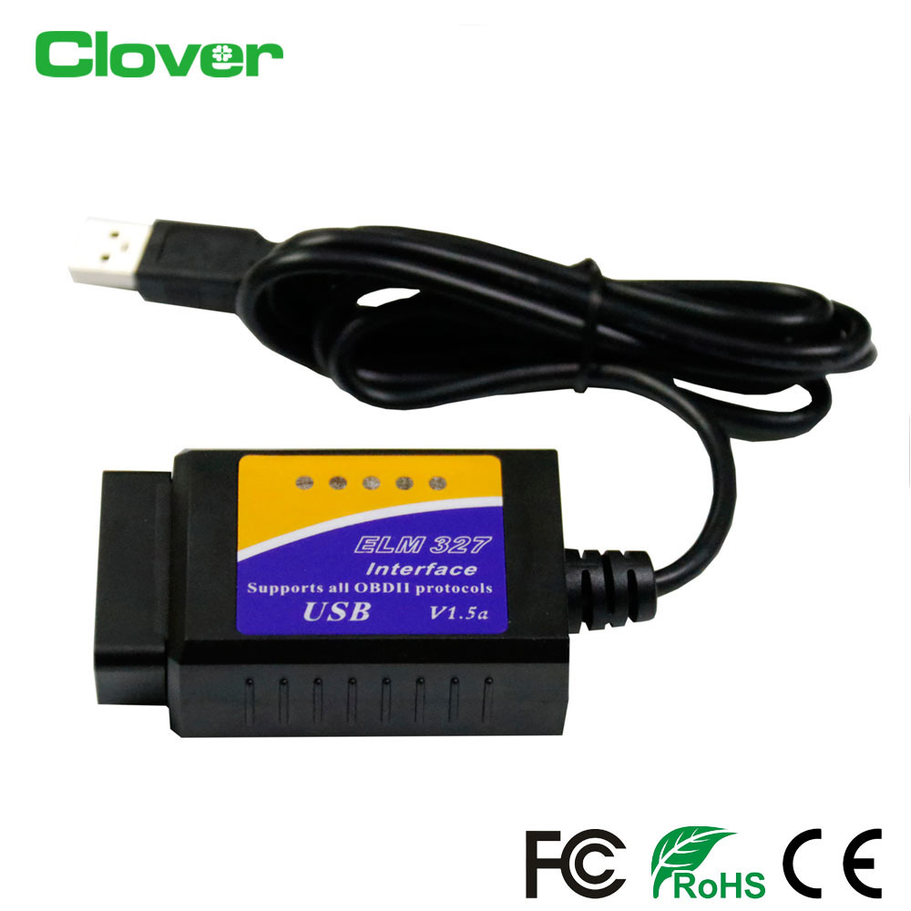 C04HU-1 Top Selling Mini Professional Code Reader Car Elm327 V1.5 Elm327 Software Diagnostic Tools Obd2 16Pin Obd2 To Usb Cable