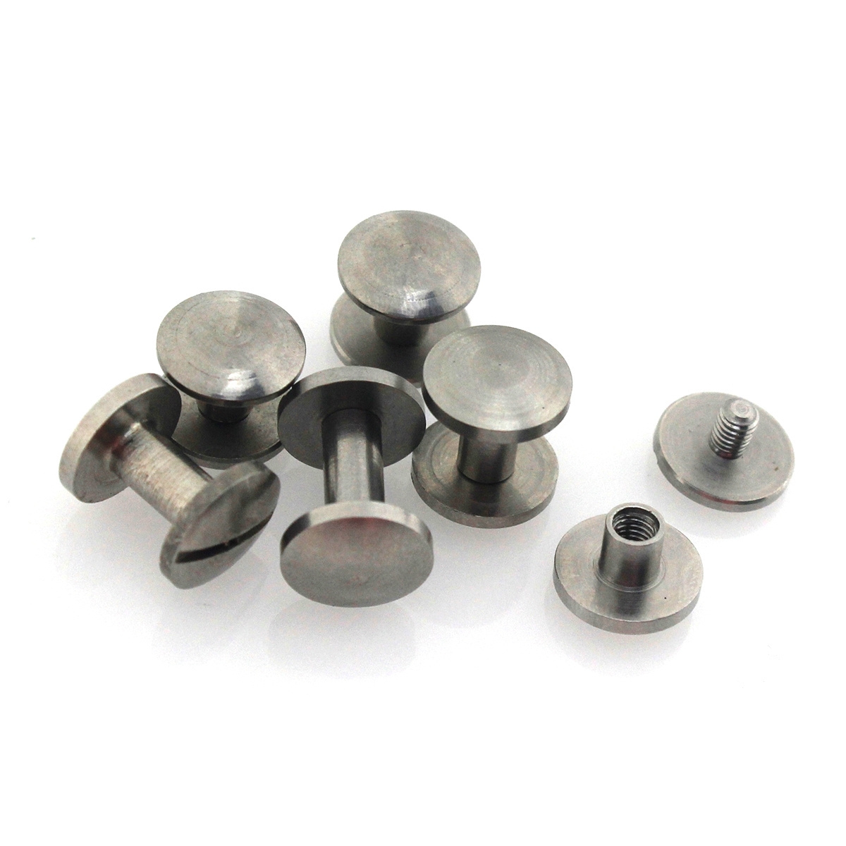 Stainless Steel Binding Chicago Screws Curved Head Nail Stud Rivet Photo Album Leather Craft Stud Belt Wallet Fasteners 10mm cap