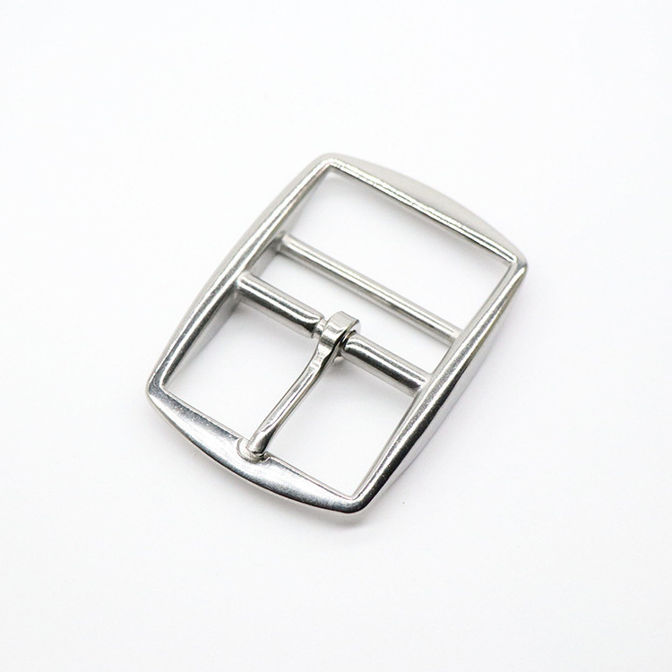 Stainless Steel 2 Bar Belt Buckle Pin Buckle for Leather Craft Strap Horse Bridle Halter Adjustment Buckle