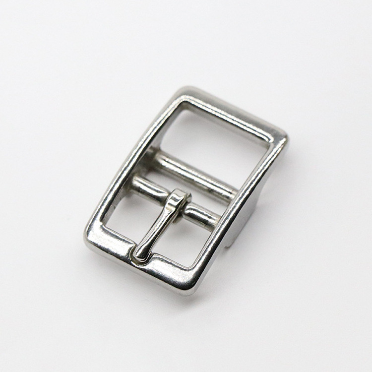 Stainless Steel 2 Bar Belt Buckle Pin Buckle for Leather Craft Strap Horse Bridle Halter Adjustment Buckle