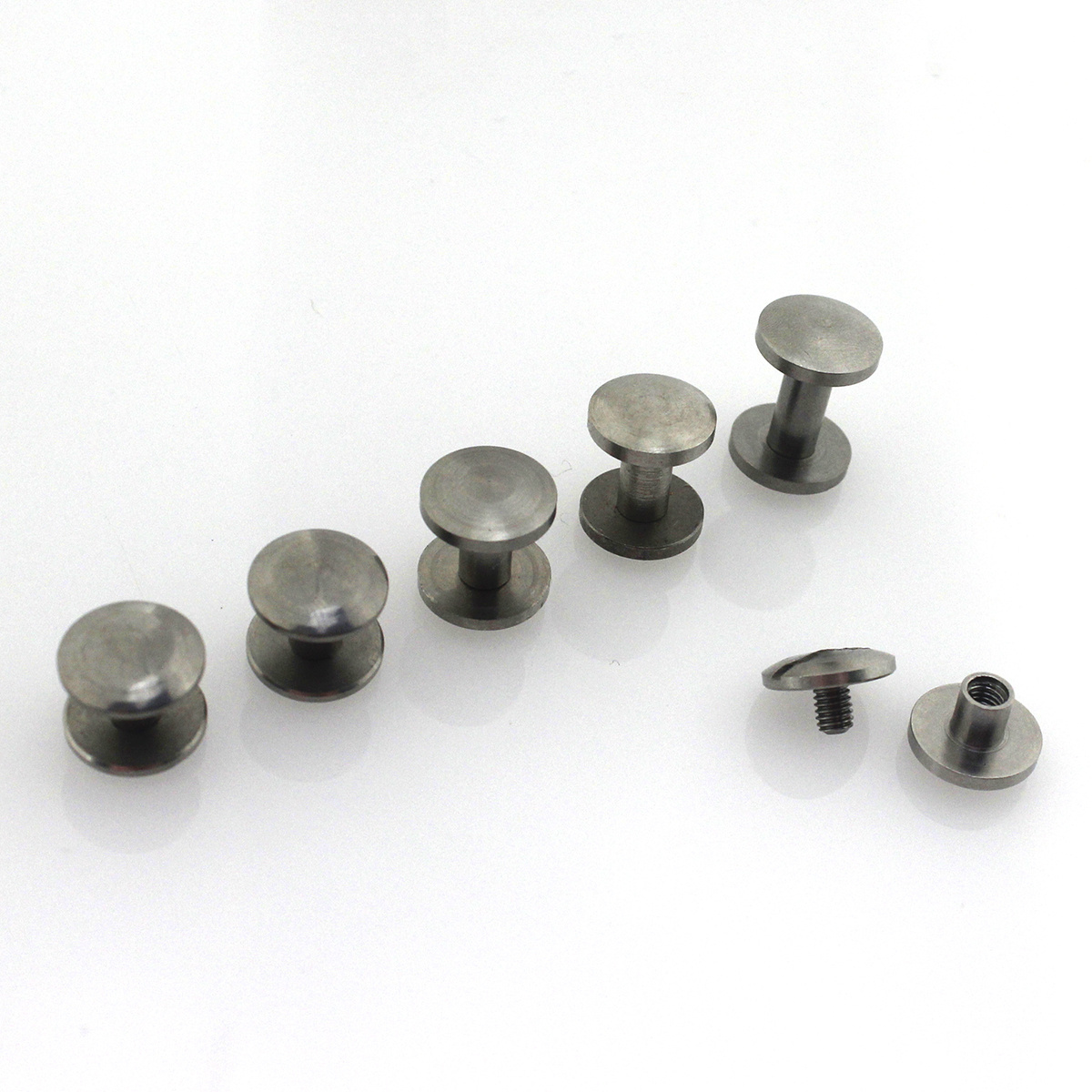 Stainless Steel Binding Chicago Screws Curved Head Nail Stud Rivet Photo Album Leather Craft Stud Belt Wallet Fasteners 10mm cap