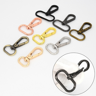 Metal Bag Hook Rotatable D ring Trigger Clip for Leather Craft Bag Strap Belt Webbing Alloy Bag Parts Carabiner Clasp Snap hook