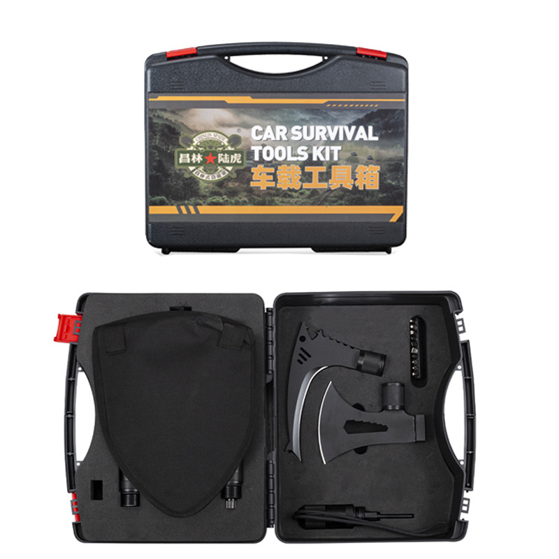 Car Emergency Outdoor Kit- Safety Kits for Cars, Car Tools Kit  Folding Survival Shovel