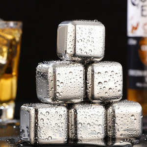 Bar Accessories Cooling Stones Stainless Steel 304 Whiskey Ice Cube For Cola Wine Drinks