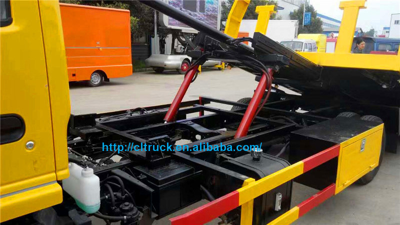 Wrecker truck export to Sudan /China made flatbed wrecker tow truck/2-in-1 car carrier wrecker tow body for sale