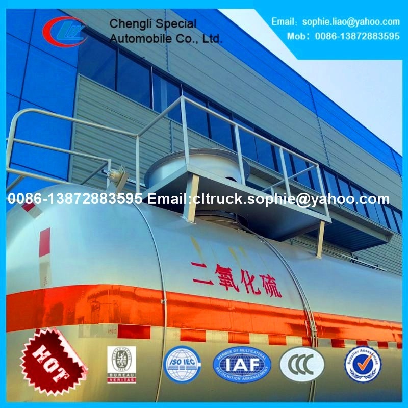 CLW 3axles ASME mobile lpg filling station liquid propane high pressure gas transportation tanker car carrier tube semi trailer